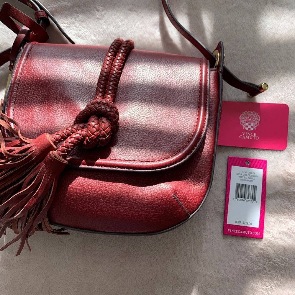 Dree Leather Crossbody Bag (Burgundy)
